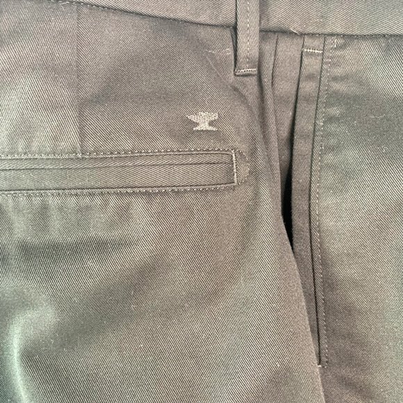 Haggar H26 Suit Pants Mens Flat Front Cotton Solid Black Size 36x32 - Picture 8 of 10